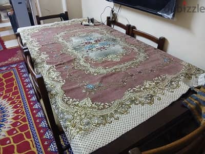 سفره 6كراسي مستعمله استعمال خفيف