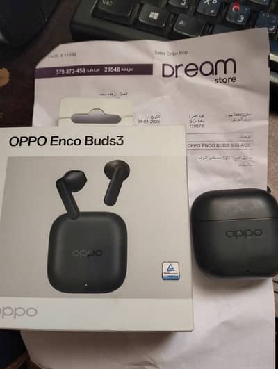 سماعة oppo enco buds 3 black