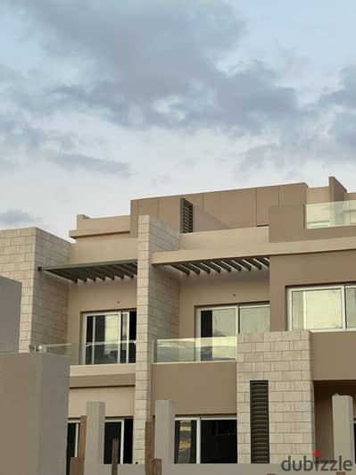 Town House 208 Sqm For Sale Tawny Beside Palm Hills Ready To Move With Installments