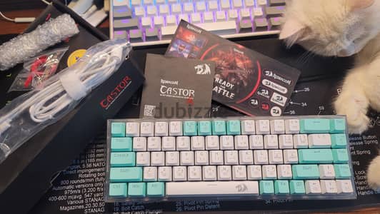 كيبورد REDRAGON K631 CASTOR Wired Mechanical Gaming Keyboard