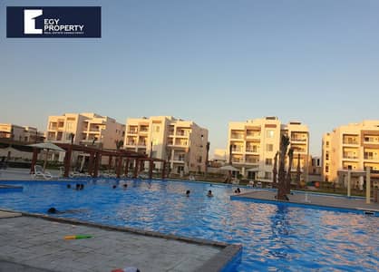 شالية للبيع في امواج سيدي عبد الرحمن الساحل الشمالي بجاردن  وفيو مفتوح مفروش بالكامل