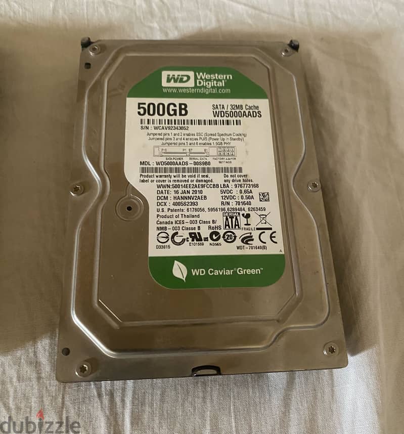 Western Digital hard disks (Sata) for PC 6