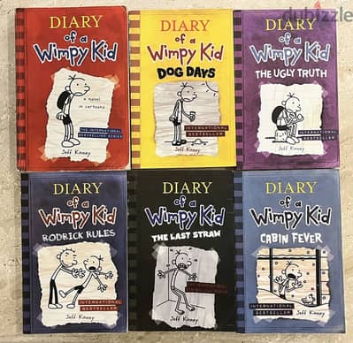 6 Diary of a Wimpy Kid books