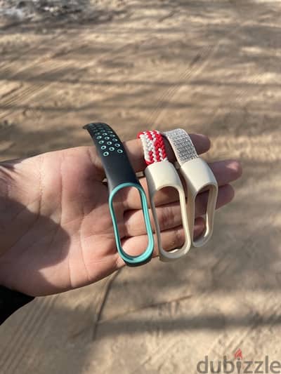 3 strap for xiaomi mi band 7 with two screen protectors