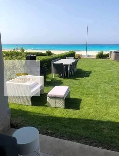 بسعر لقطه احلي شاليه متشطب علي البحر في الساحل الشمالي معروض بالتقسيط لفتره محدوده