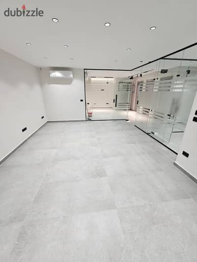 Administrative headquarters 170 sqm air-conditioned for rent in the strongest administrative building in Rayhana Plaza, Zahra Al-Maadi