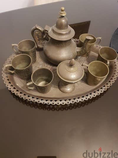 طاقم شاي نحاس