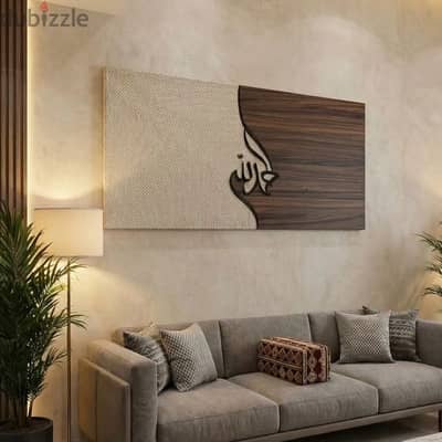 لوحات من القماش والخشب البارز