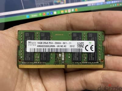 Laptop  Ram 16GB DDR4 2666hz