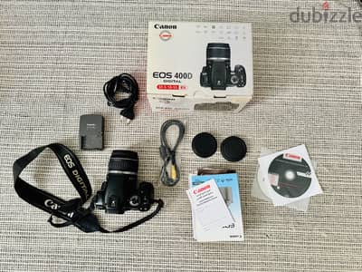 Canon 400D Full Kit with Box EF-S 18-55