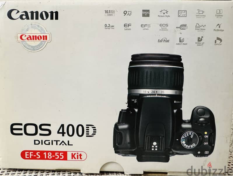 Canon 400D Full Kit with Box EF-S 18-55 4