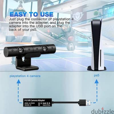PlayStation 4 VR Connector Cable Adapter for PS5