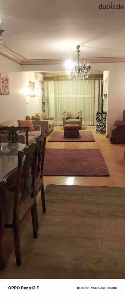 شقة مفروشة للإيجار زهراء المعادي الشطر السابع تتكون من اثنين غرفه نوم وريسبشن وحمام ومطبخ مكيفه واي فاي غاز طبيعي تشطيب راقي دور رابع اسانسير