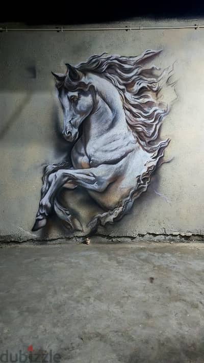 رسم جدارى  نحت بارز