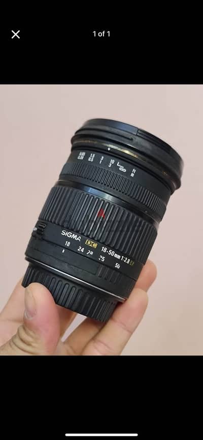 لينس كانون من سيجما 18/50 f 2.8