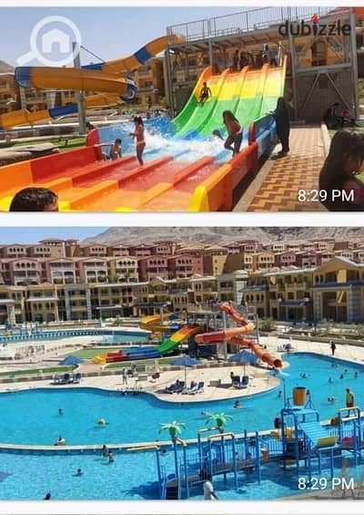 شاليه اكبر اكو ألعاب مائية جديده بورتو السخنه الكرابيان بجانب الابراج