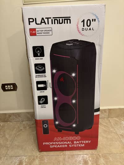 Platinum black  trolley speaker AH-10800
