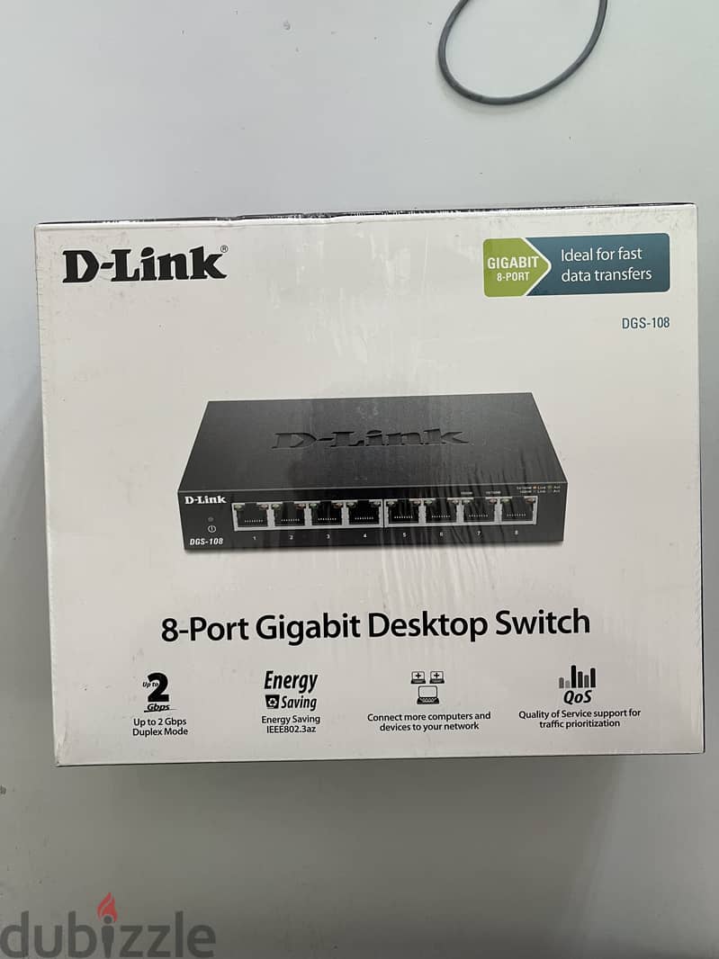 Switch D-Link 8 port Gigabit 1