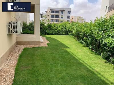 شاليه بجاردن للبيع في مراسي الساحل الشمالي متشطب بالكامل بالفرش جاهز للمعاينة والاستلام