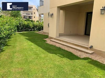 شاليه بجاردن للبيع في مراسي الساحل الشمالي متشطب بالكامل بالفرش جاهز للمعاينة والاستلام