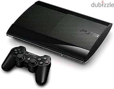Playstation 3 console with joysticks and CD's
