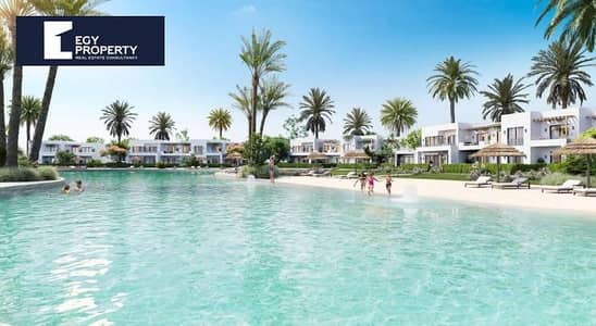 شاليه للبيع في هايد بارك نورث - سيشور - الساحل الشمالي , إطلالة على اللاجون و بسعر مميز !!!