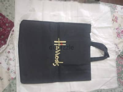 بالتكت حقيبة هارودز لندن الأصلية (Harrods Tote Bag) - لون أسود ملكي