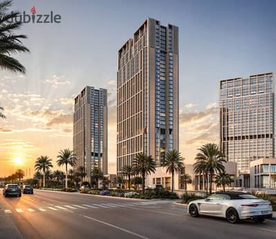 Hotel-serviced by Crowne Plaza, apartment for sale, fully finished with air conditioning, in Sheikh Zayed City, Arkan Palm, Compound 205