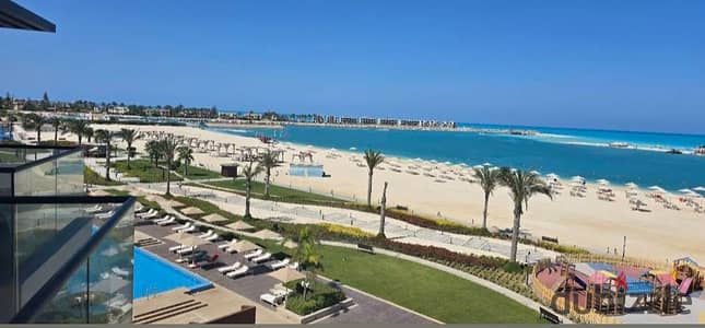 Chalet for sale in installments in the heart of the sea in the last island in Marina 5 Alamein