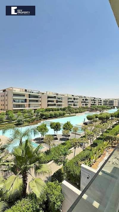 بموقع خيالي شقة متشطبة بالكامل جاهز للسكن للبيع في كمبوند سوان ليك حسن علام التجمع - القاهرة الجديدة