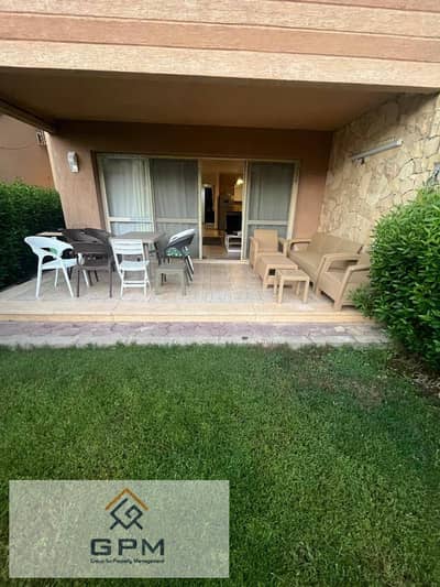 شاليه بجاردن ريسيل متشطب بالفرش والتكيفات فى بلومار الساحل الشمالي Blumar  North Coast