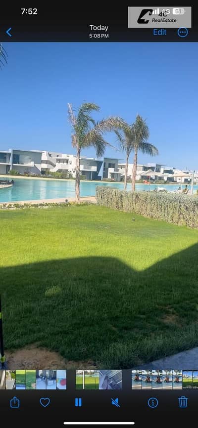 باقل سعر فى السوق شاليه 190م متشطب بالفرش والتكيفات فيو على كريستال لاجون  في موقع متميز في فوكا باى، تطوير مصر، رأس الحكمة