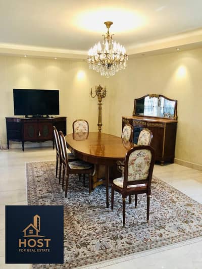 Luxury Apartment semi furnished for Sale in El Nakheel Compound – Prime Location & Open Garden View-2nd floor-280 sqm-3bathrooms-3bedrooms