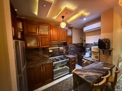 Opportunity not to be missed fully furnished apartment steps from October 6 University and Al-Hosary Mosque in the seventh district at a price lower than the price of the finishing in the place for quick sale