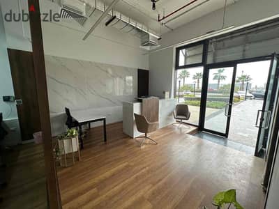 مكتب ادارى  للايجار في ستريب سوديك - الشيخ زايد -مساحه 152 متر كامل التشطيب بالتكيفات Office for rent in strip sodic - beverly hills - elsheikh zayed