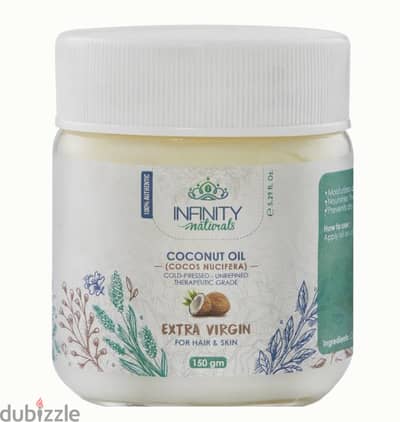 Infinity Naturals Extra Virgin Coconut Oil for Hair & Skin