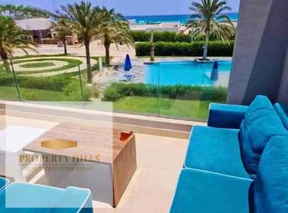 شاليه ارضي بجاردن دابل فيو بحر و pool استلام فوري في لافيستا راس الحكمه الساحل الشمالي