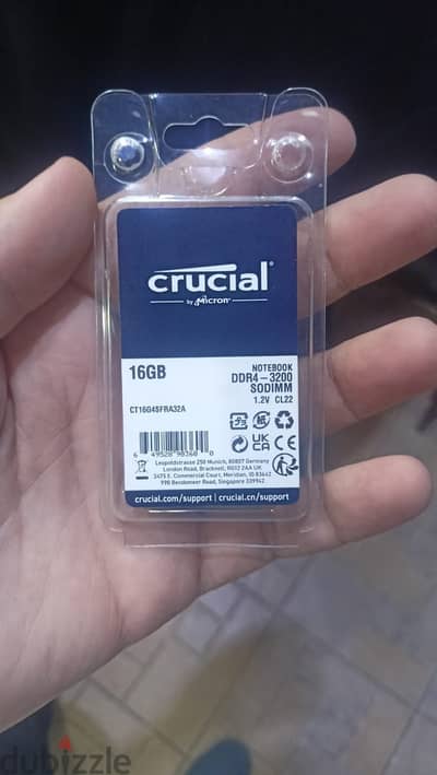 رام لاب توب 16 جيجا DDR4 -3200