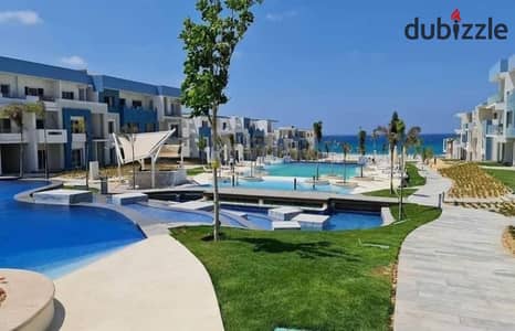 شقة (شاليه) فندقي للبيع متشطب بالفرش والاجهزة بتقسيمة ممتازة فيو اللاجون ب فوكا باي Fouka Bay- الساحل الشمالي