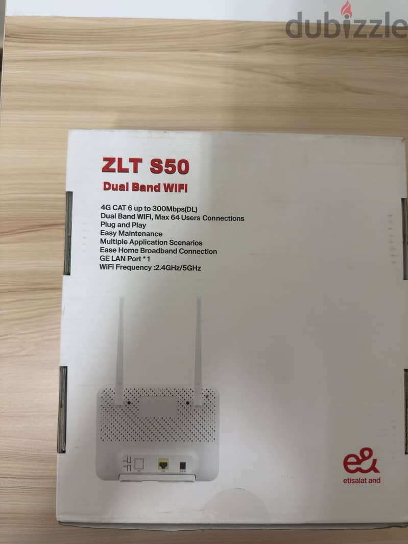 e& Home 4G Router (Model ZLT S50 CAT 6) - أجهزة شبكات - 207752331