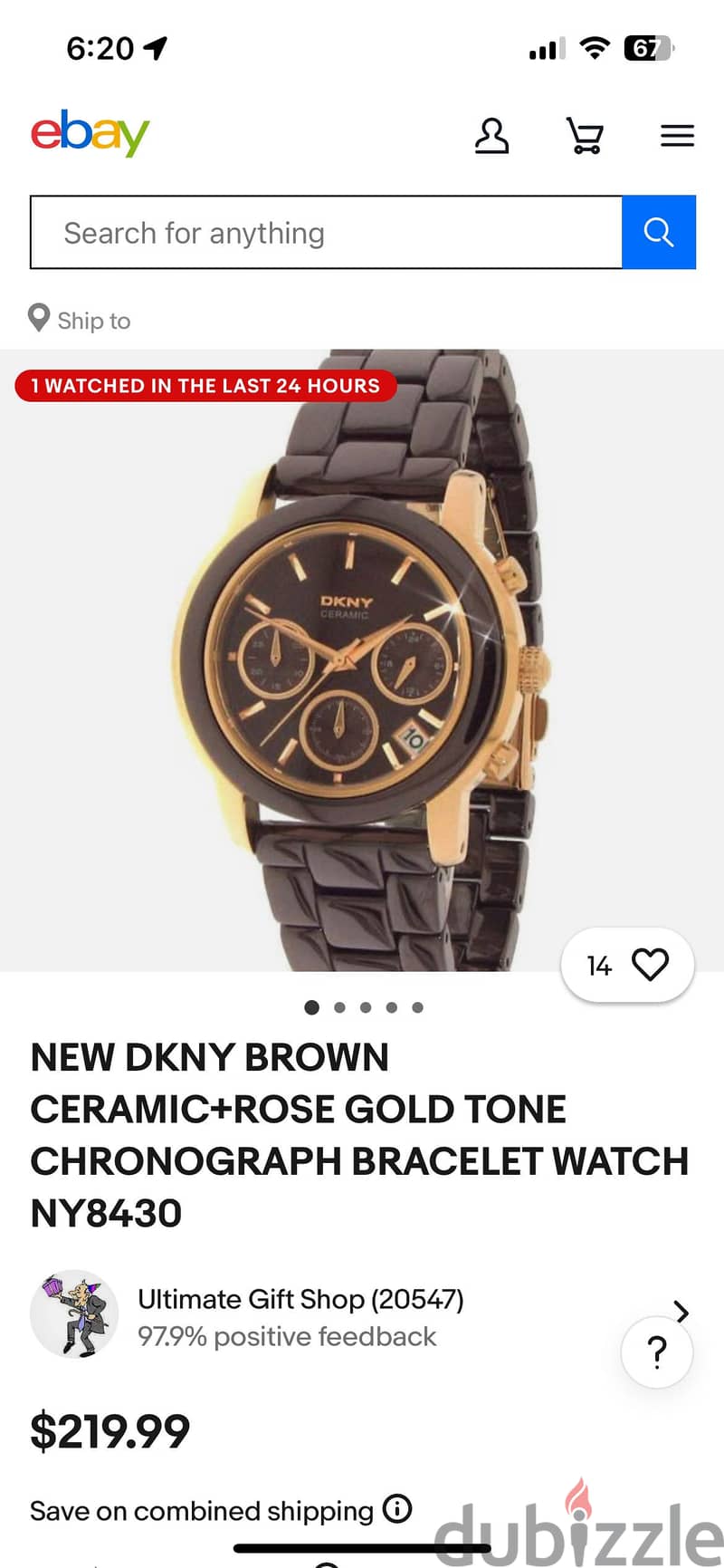 DKNY women’s’ watch 2