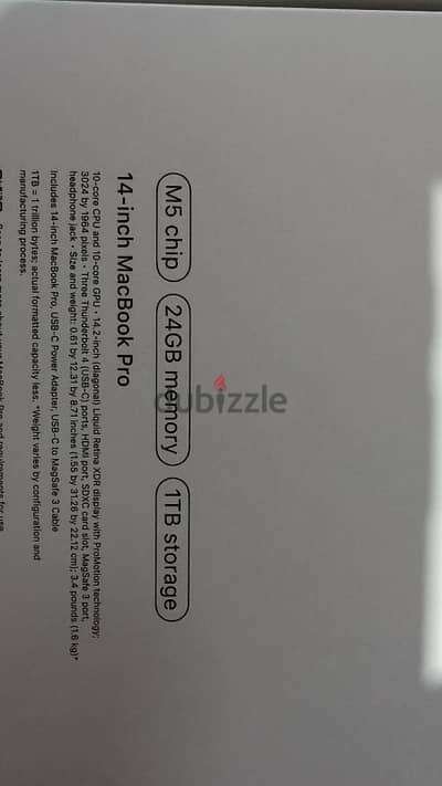 MacBook Pro M5 24 ram 1Tb