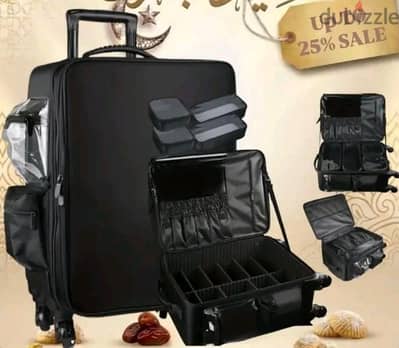 شنطه ميكاج تروللي للميكب ارتست Make-up trolley