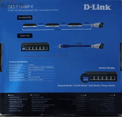 سويتش  d link  des1006 be