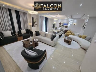 195sqm apt, 50% off, luxury finish, open view, Garden City New Capital, minutes from New Cairo, prime location, best deal now