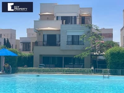 Stand alone villa for sale with pool view in Marassi North coast
