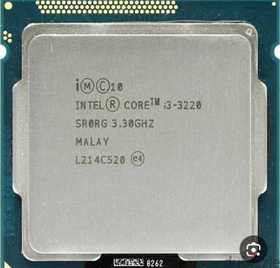 معالج core i3 3220 مستعمل بحالة كويسة