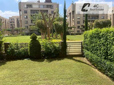 Lowest price apartment with garden 134m finished super lux 3bedrooms ready to move view landscape in the square ahly subbour fifth settlement