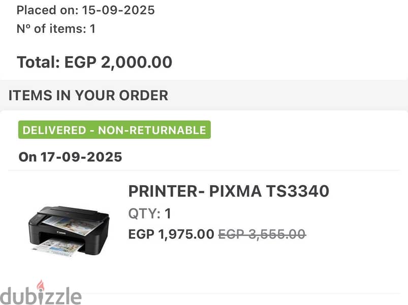 Canon Printer Pixma TS3340 3