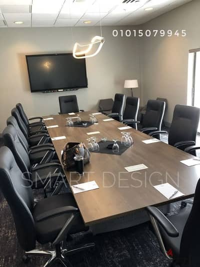 ترابيزة إجتماعات خشب مودرن ـ modern meeting tables wooden